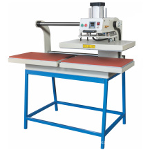 QS-HA80 Up sliding pneumatic double work table heat transfer press machine T shirt printing machine logo label machine